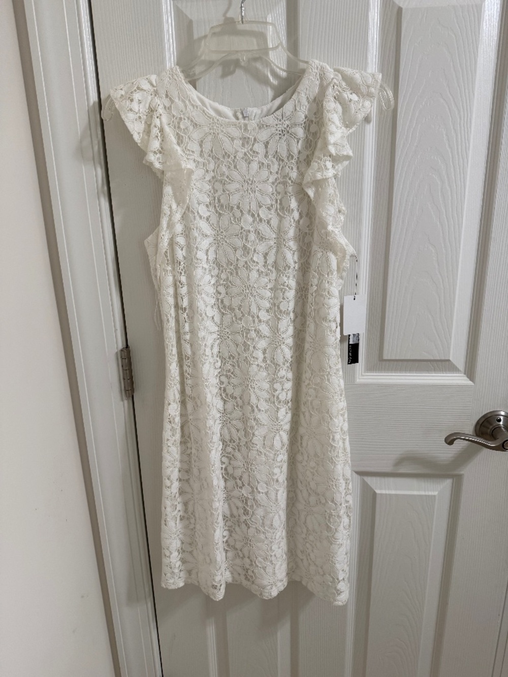 NWT White Lace Maggy London Dress Sz 4